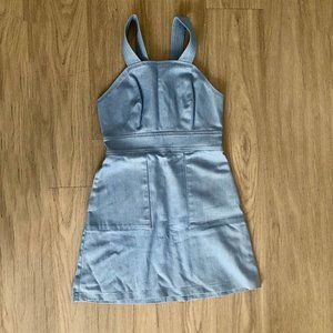 Reformation Denim Mini Dress with Pockets